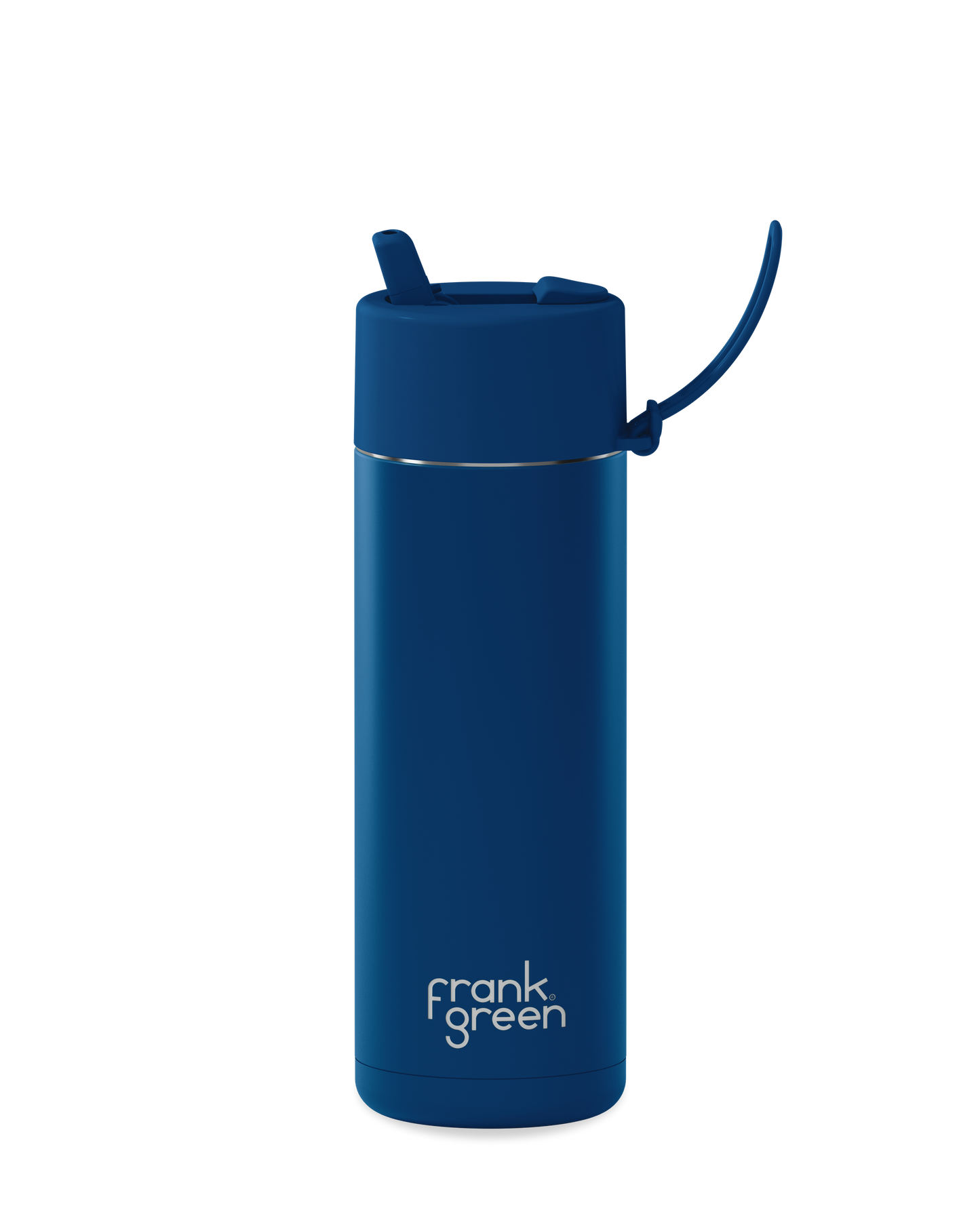 20oz reusable water bottle with Flip Straw Lid in Deep Ocean