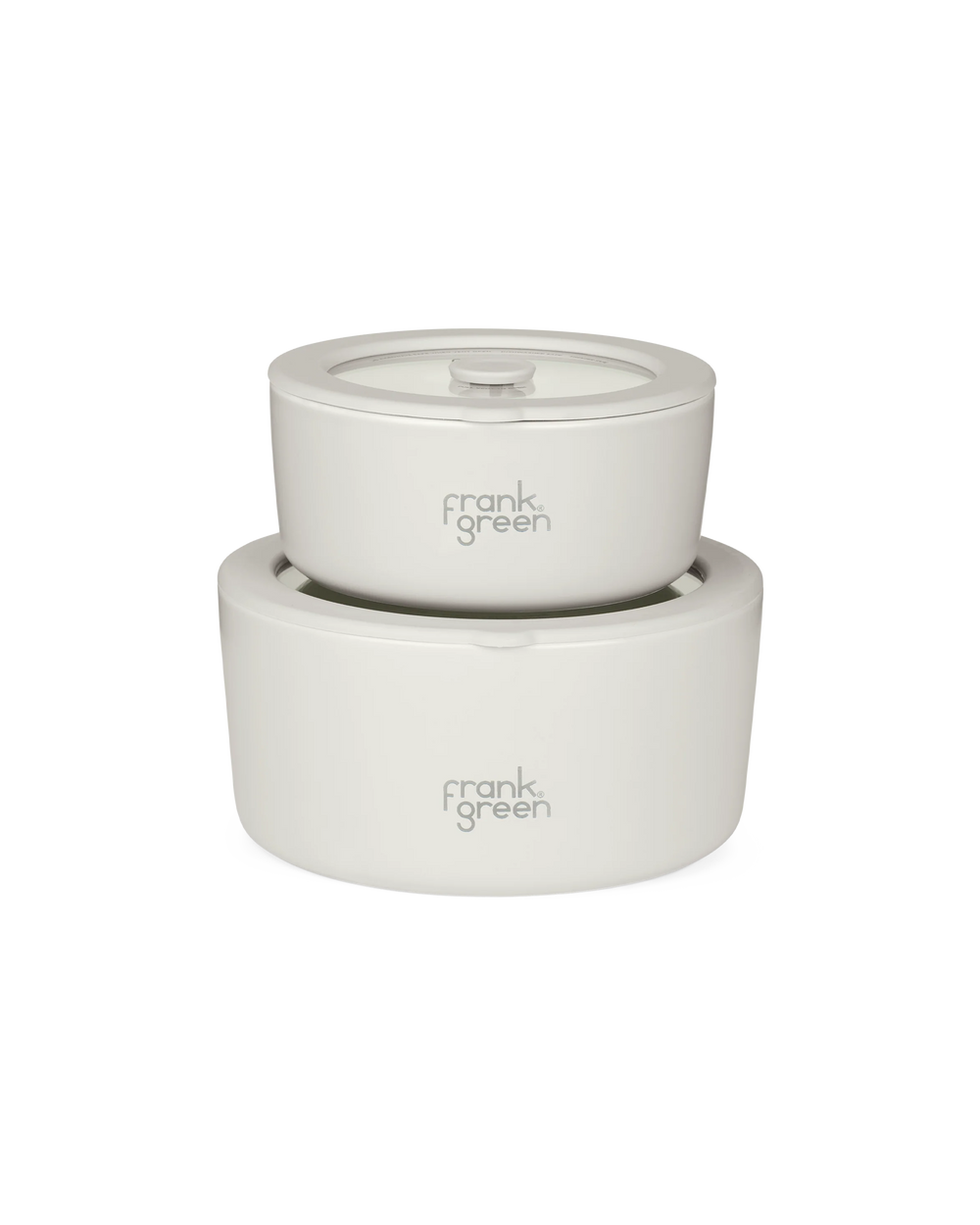 Porcelain Bowls with Glass Lids (2 Pack) - 700ml & 1500ml