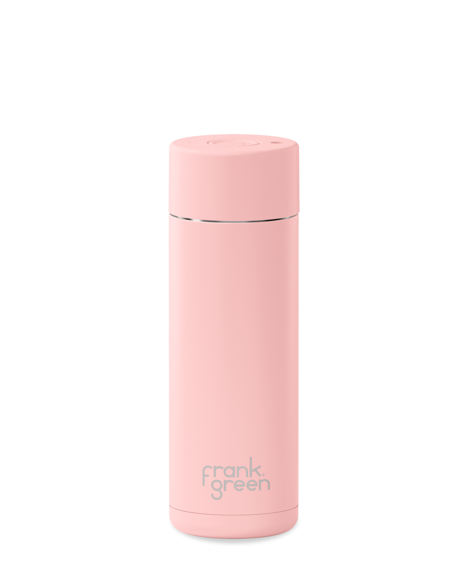 20oz reusable water bottle with Button Lid in Blushed