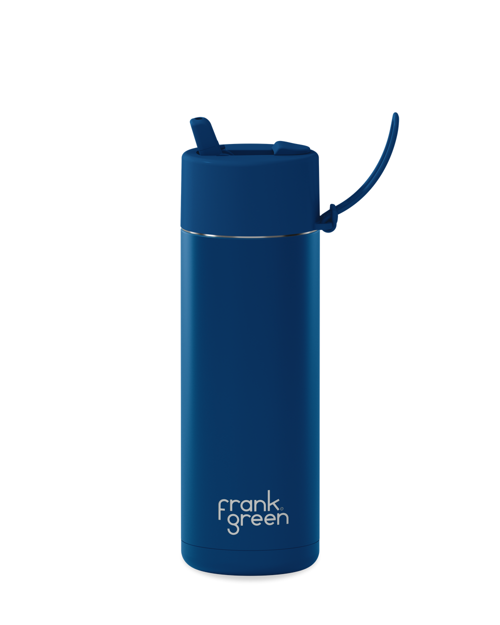 20oz reusable water bottle with Flip Straw Lid in Deep Ocean