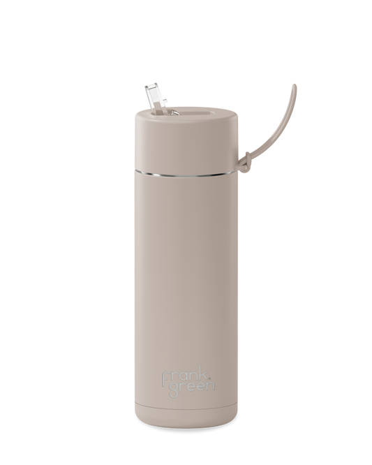 20oz reusable water bottle with Straw Lid in Moon Dust