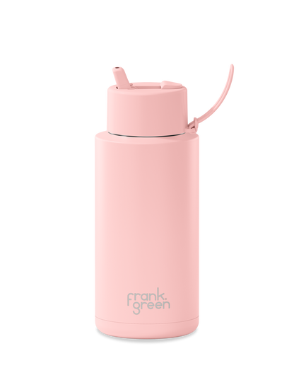 34oz Bottle with Flip Straw Lid