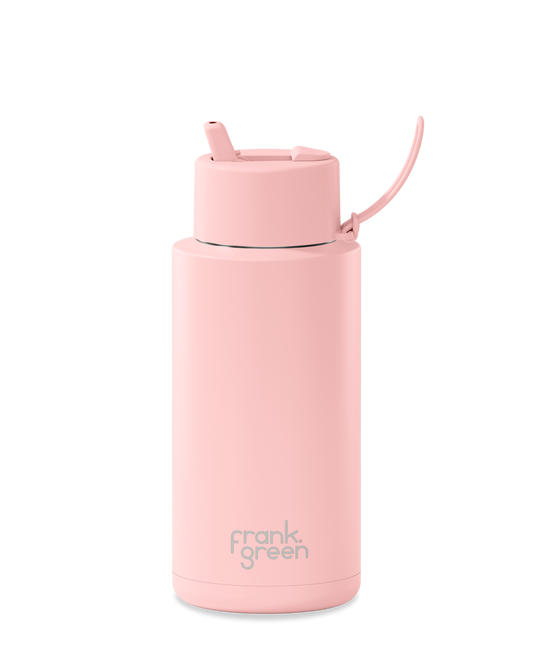 34oz Bottle with Flip Straw Lid