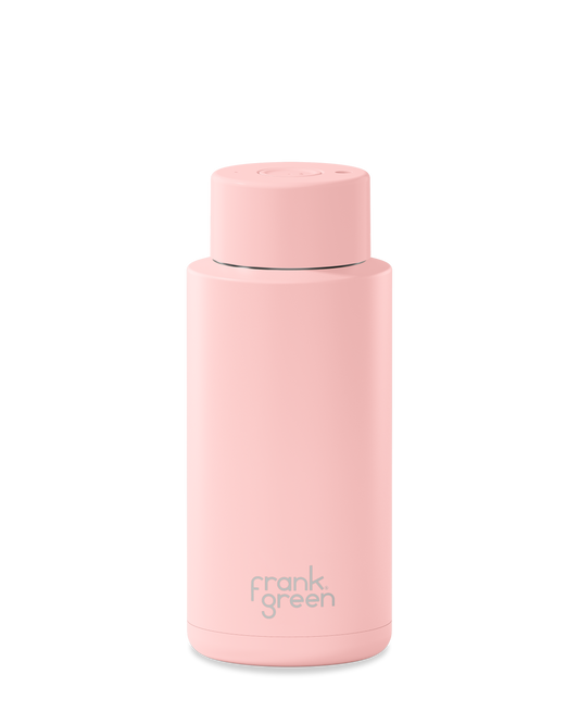 34oz Bottle with Button Lid