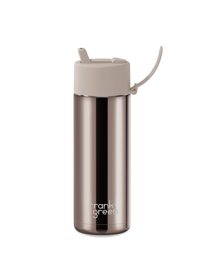 Chrome Ceramic Reusable Bottle - 20oz / 595ml