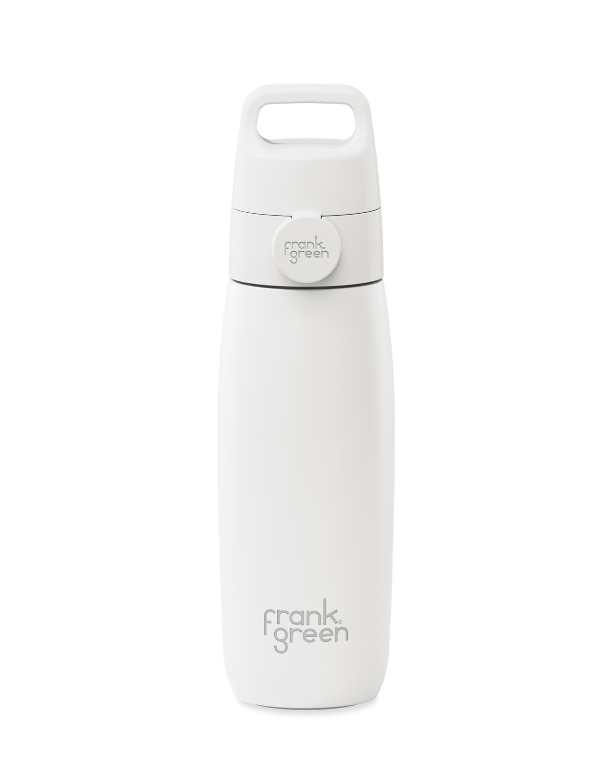 20oz frank green reusable water bottle with a grip handle lid