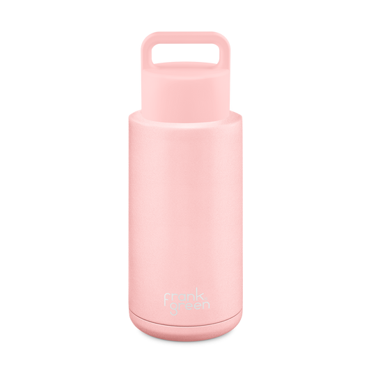 Ceramic Reusable Bottle (Grip Finish) with Grip Lid - 34oz / 1,000ml