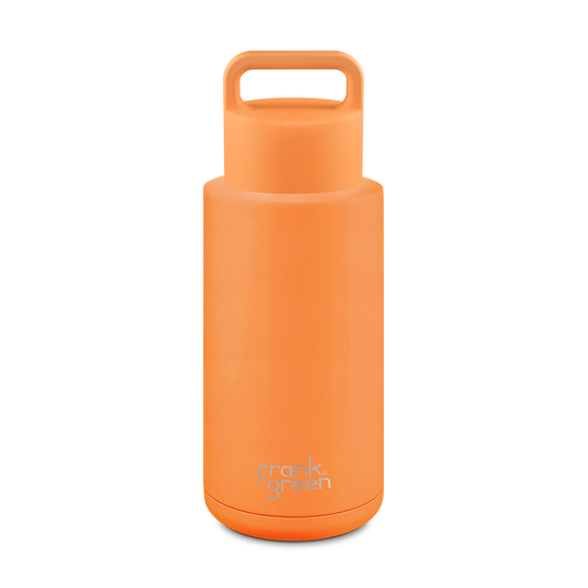 Ceramic Reusable Bottle (Grip Finish) with Grip Lid - 34oz / 1,000ml