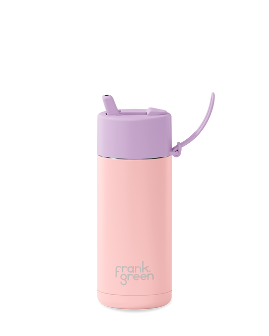 16oz Bottle with Flip Straw Lid